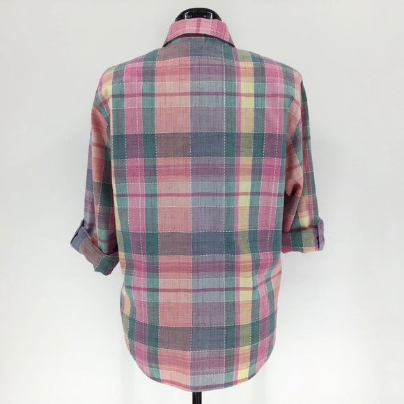 Koret City Blues Vintage Plaid Button-Up Shirt - Picture 5 of 14